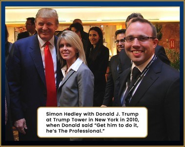 DR Simon Hedley (FIXMYFIRM.CO.UK) with Donald J Trump