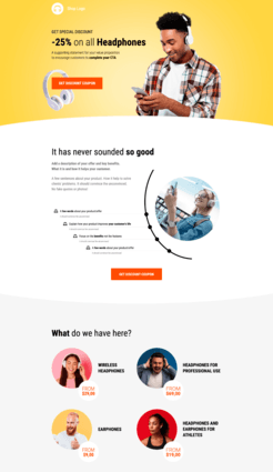 Landing page builder