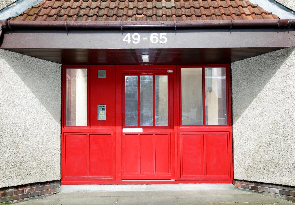 Steel Communal Entrance Doors Stoke