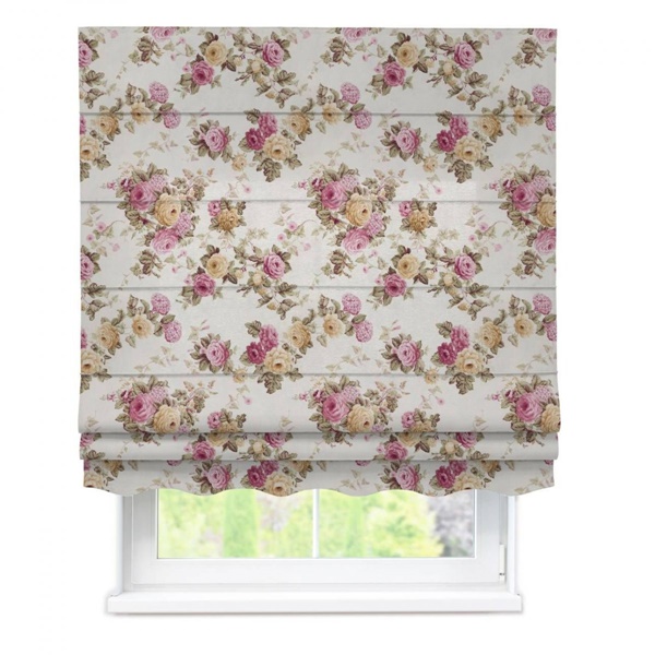 Rolety rzymskie z falbaną klasyczną wprowadzą ciepły i przytulny klimat do każdej kuchni.