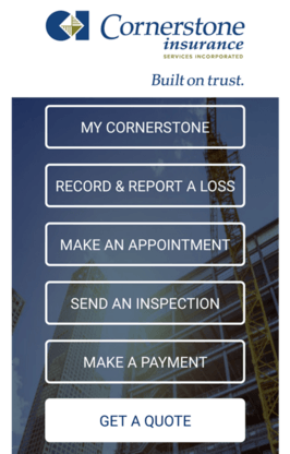 Cornerstone App Layout