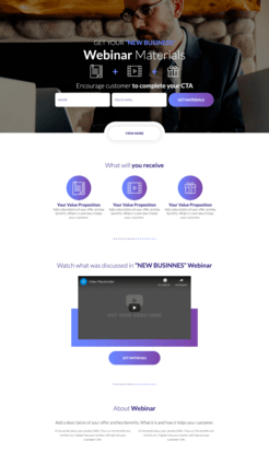 Landing page creator