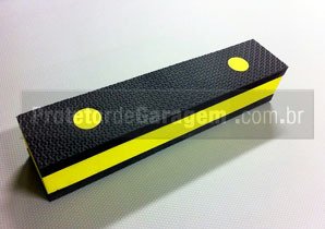 protetor de garagem para parachoque amarelo e preto