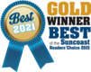 Gold medal best of the Suncoast Readers 2021 badge icon