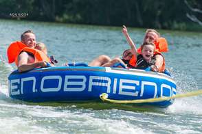 holowanie koła z rodziną