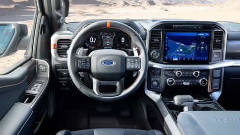 Interior de luxo da Ford F-150 Raptor 2019
