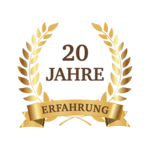 Siegel 20 Jahre Erfahrung