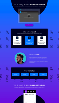 Landing page creator