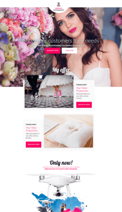 Landing page templates
