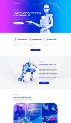 Landing page creator