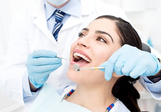 dental patient getting treated