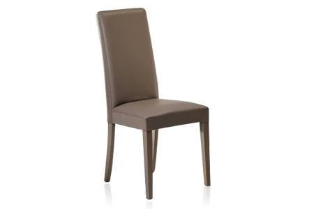 sedia imobottita color tortora