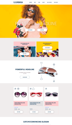 Landing page creator