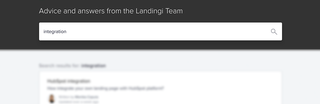 Landingi Contact - knowledge base