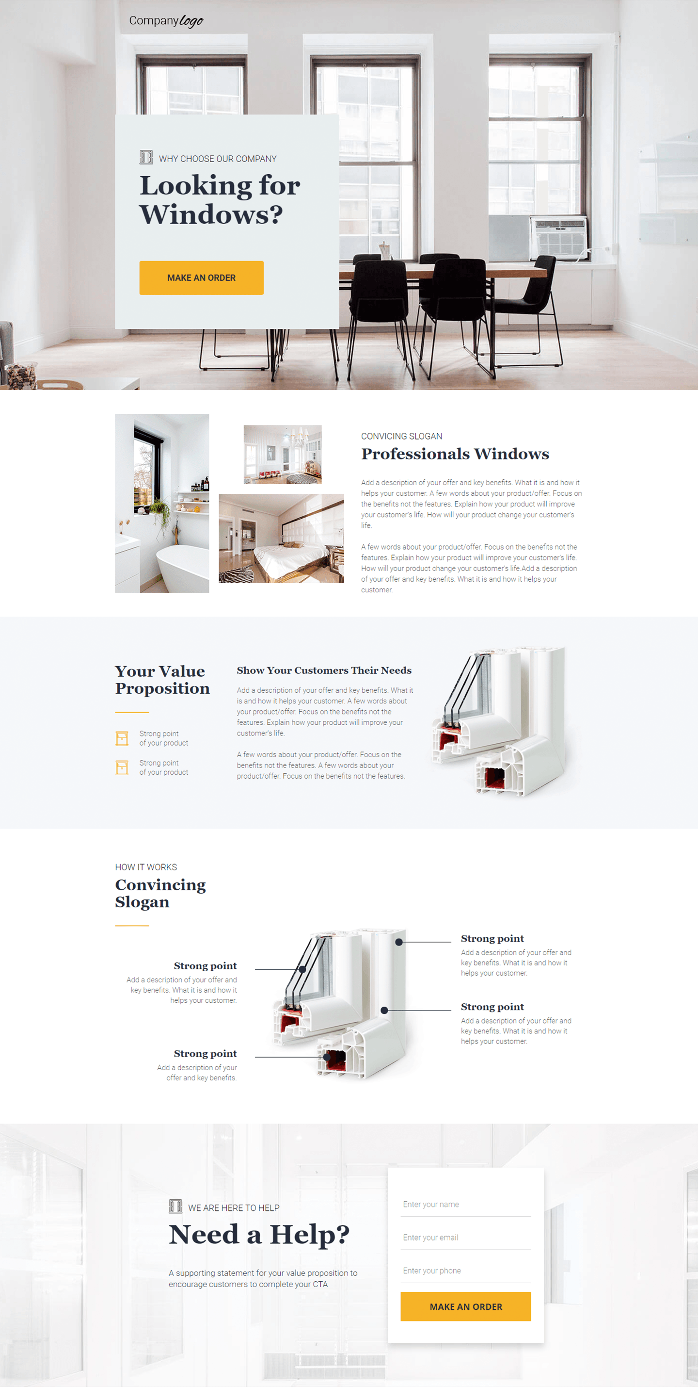 sale page template