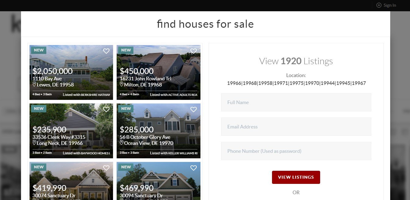 Find Houses For Sale Landing Page Find Houses For Sale Landing Page