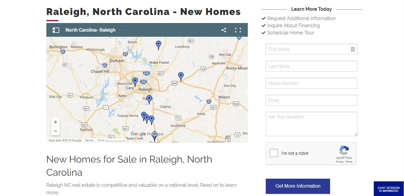 Landing Page Example - Adams Homes Landing Page Example - Adams Homes