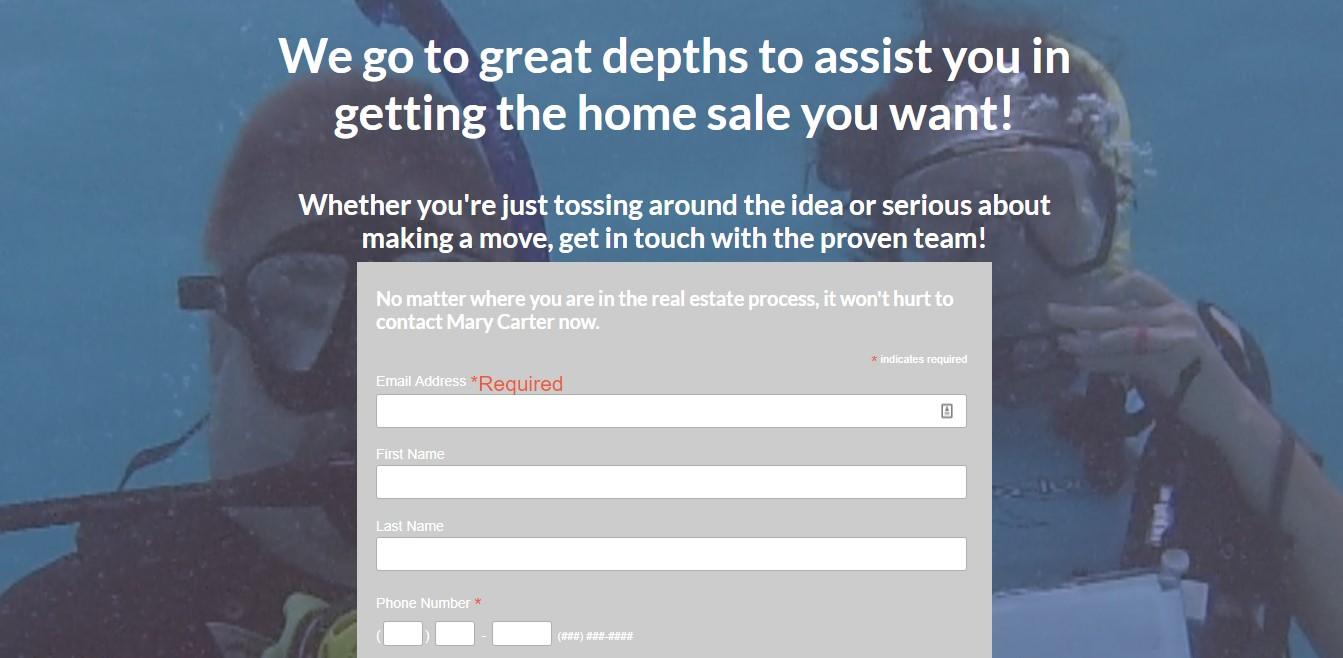 Landing Page Example - Team Carter NC Landing Page Example - Team Carter NC