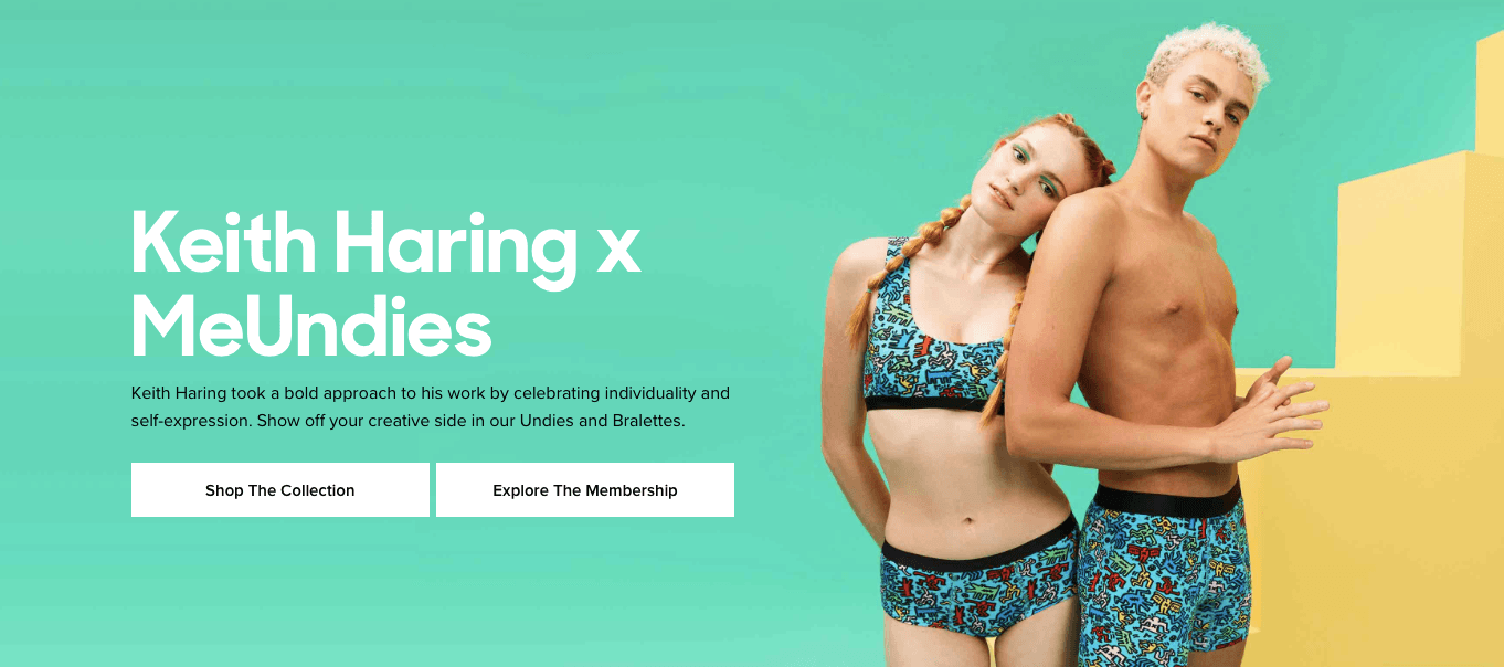 Ecommerce Landing Page Example MeUndies Ecommerce Landing Page Example MeUndies