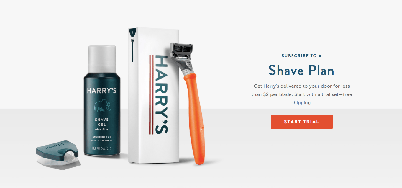 Ecommerce Landing Page Example Harrys Ecommerce Landing Page Example Harrys