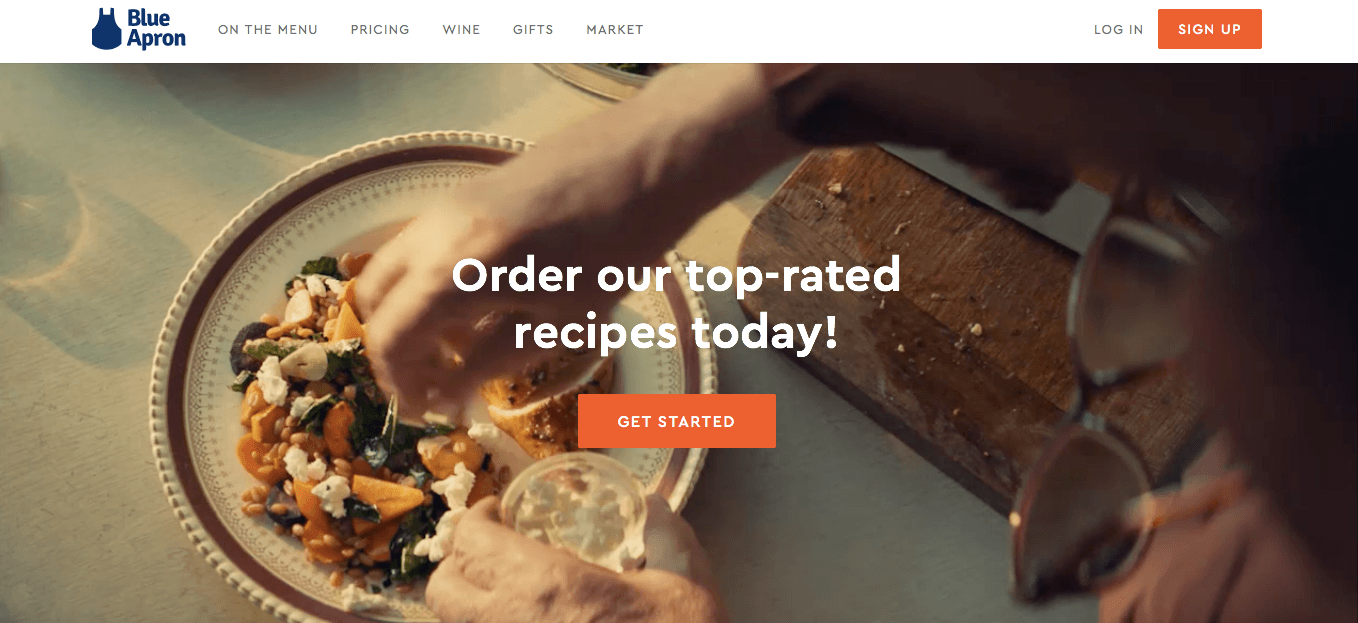 Ecommerce Landing Page Example Blue Apron Ecommerce Landing Page Example Blue Apron