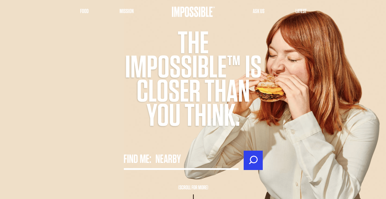 Ecommerce Landing Page Example Impossible Burger Ecommerce Landing Page Example Impossible Burger