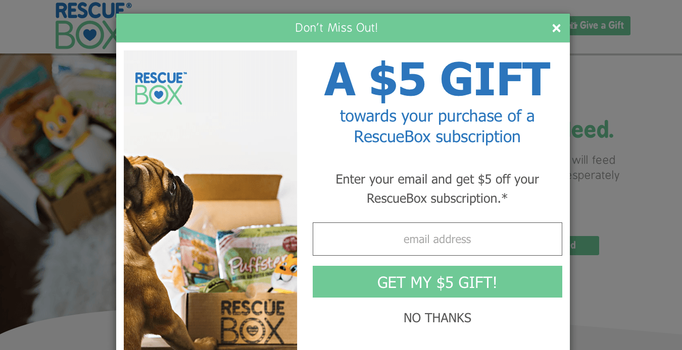 Ecommerce Landing Page Example Rescue Box Ecommerce Landing Page Example Rescue Box