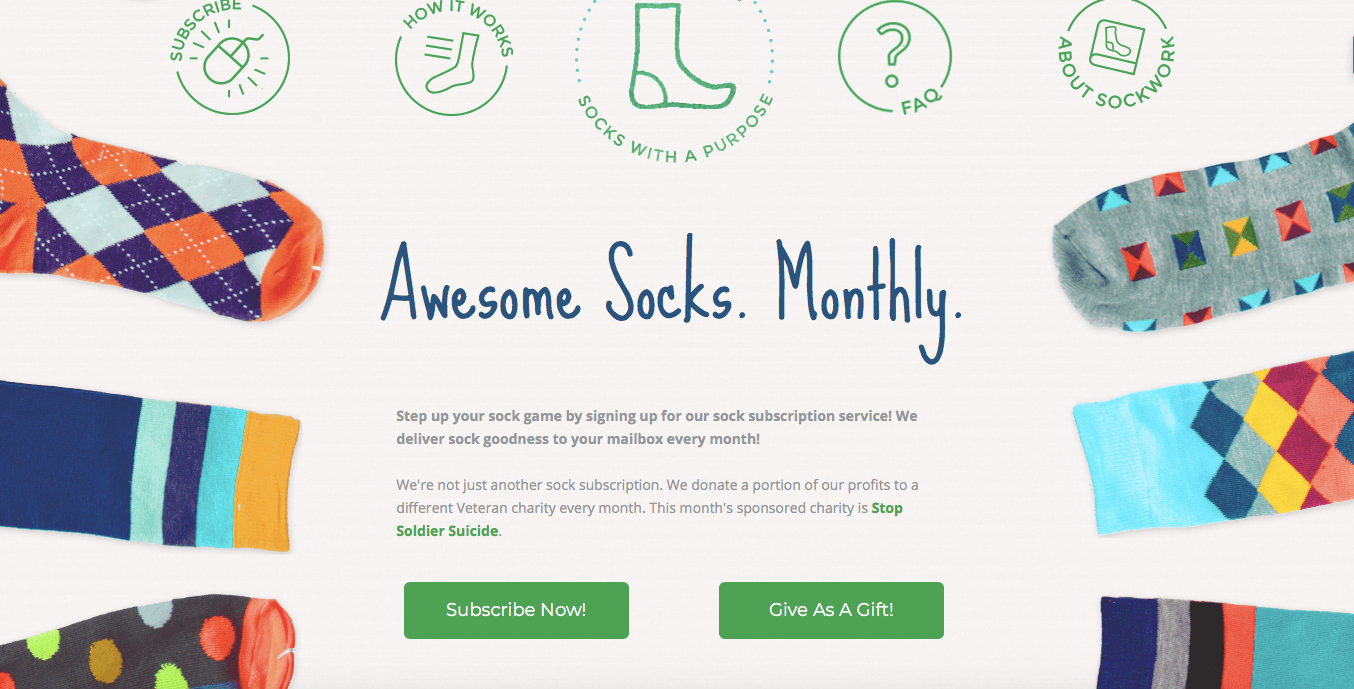 Ecommerce Landing Page Example Sockwork Ecommerce Landing Page Example Sockwork