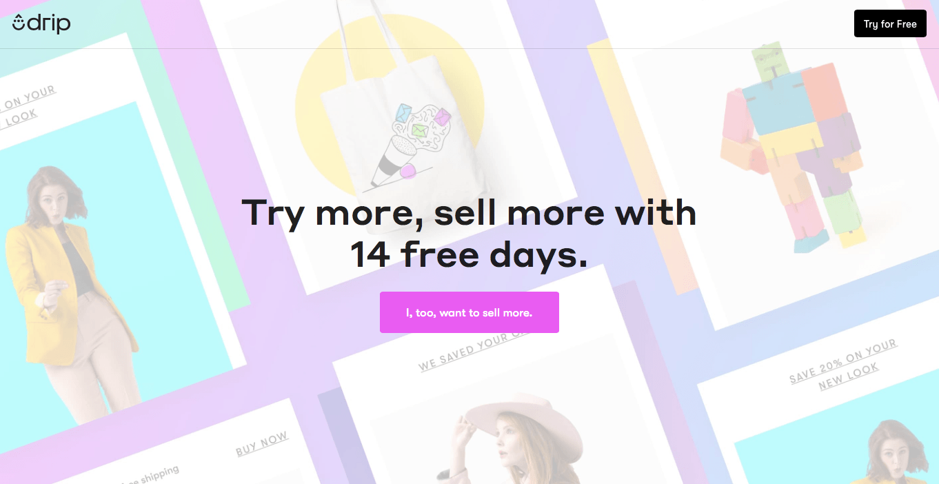 Ecommerce Landing Page Example Drip Ecommerce Landing Page Example Drip
