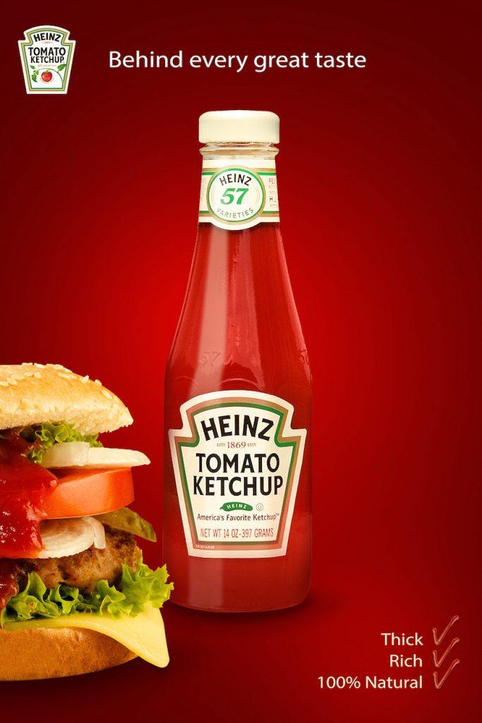 Heinz ketchup Reklama keczupu Heinz