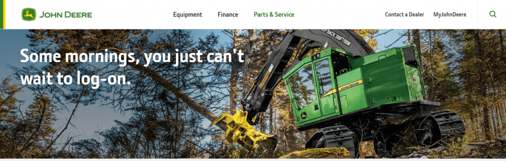 John Deere Image Audience Suitable Landing Page