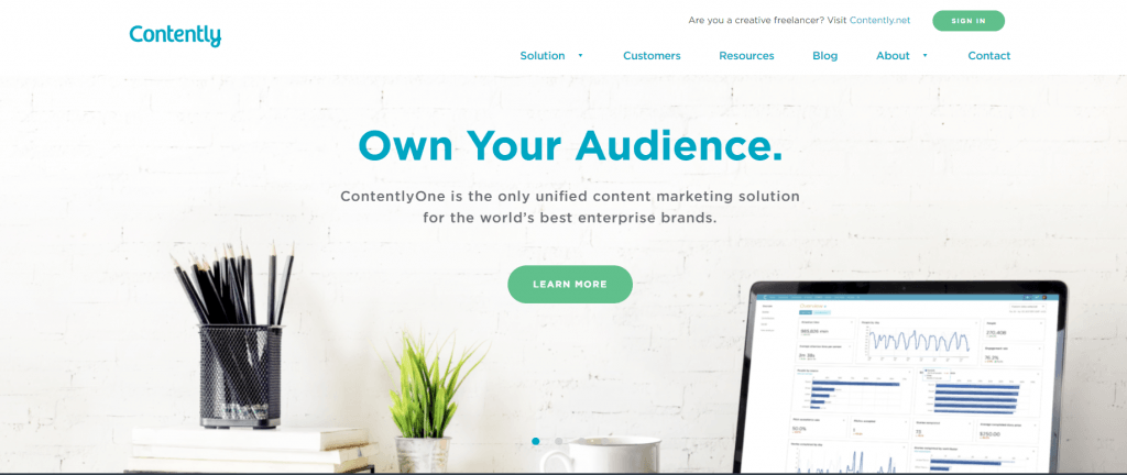Contently Landing Page Contently Landing Page