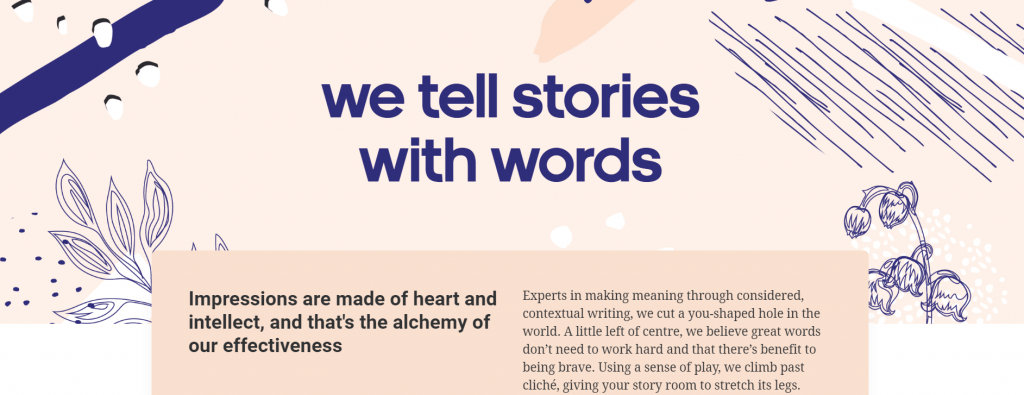 Storytelling image Storytelling landing page image
