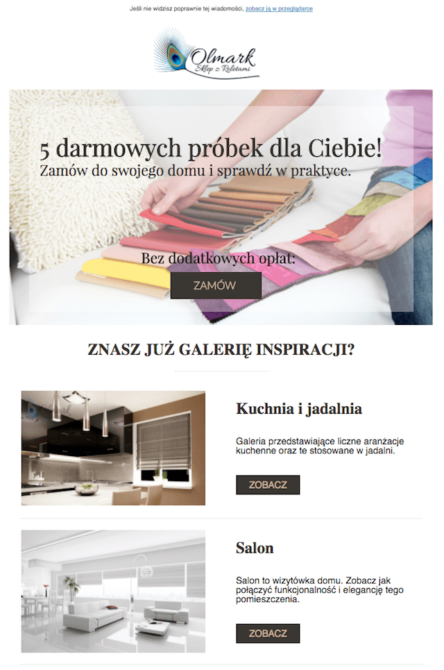 Olmark mail darmowe próbki Olmark autoresponder porady