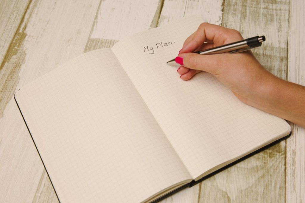 Notebook planning Planning in a notebook