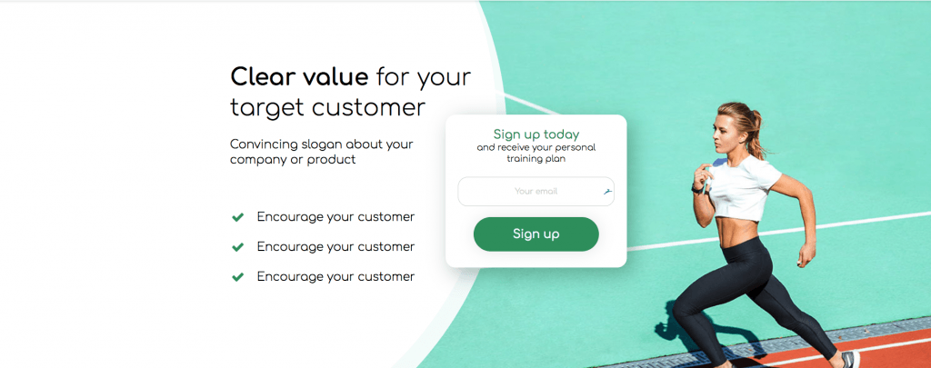 Landing page Landing page template