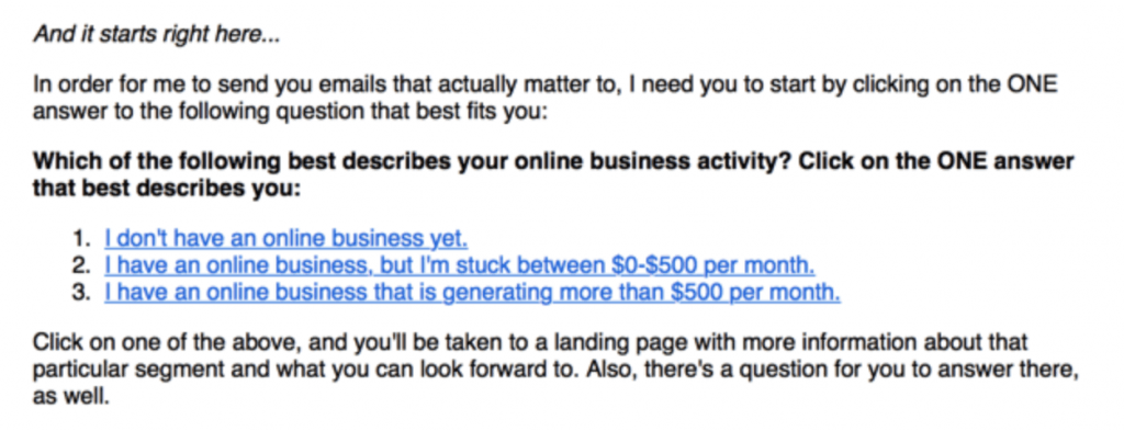 Pat Flynn email Pat Flynn email screenshot
