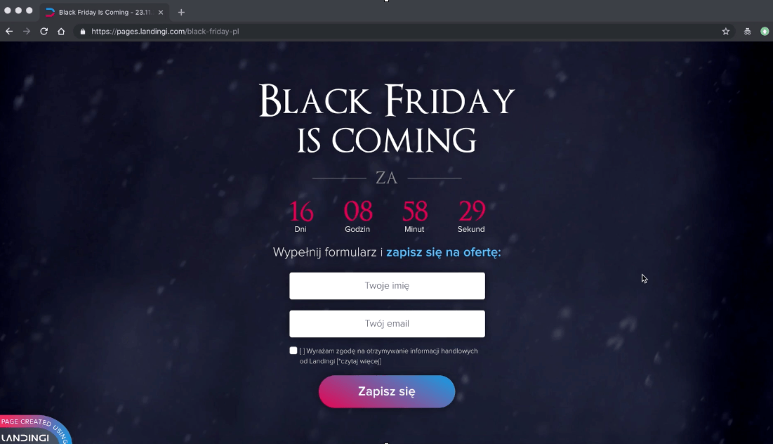 Black Friday Landing Page Landingi Black Friday Landing Page
