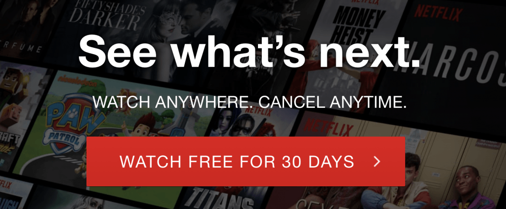 Netflix Adv Netflix Advertisement CTA