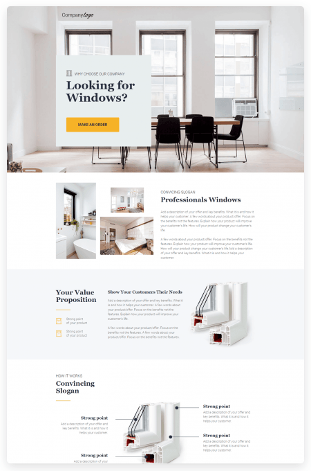 Simple Landing Page Landingi Simple Template