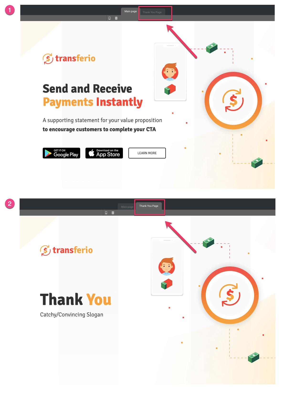 Thank you page | Landingi