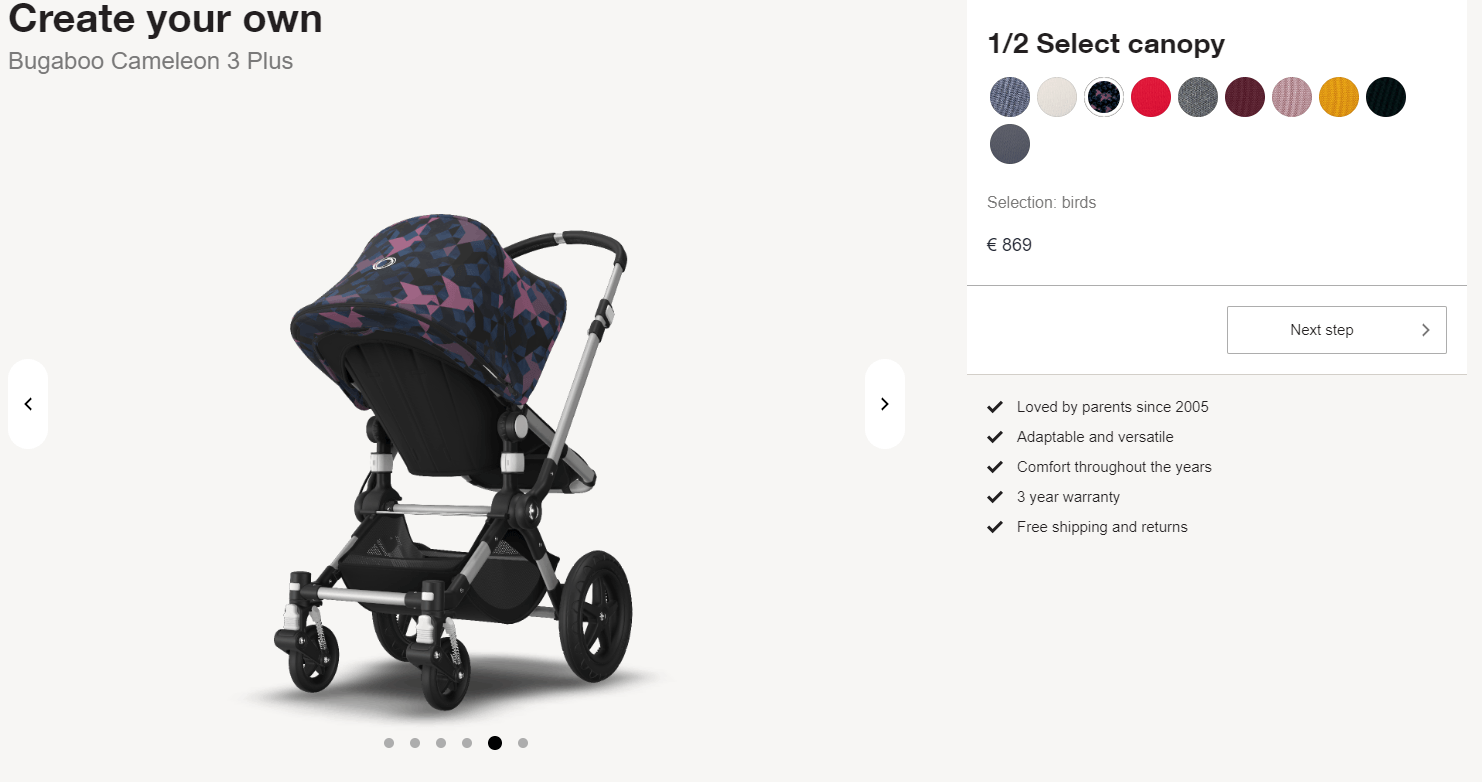 Product personalization example Product personalization example