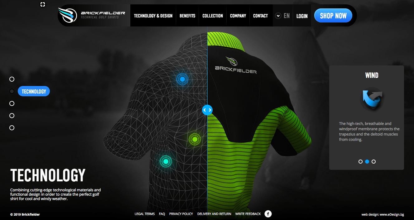 Fully interactive product page example Fully interactive product page example