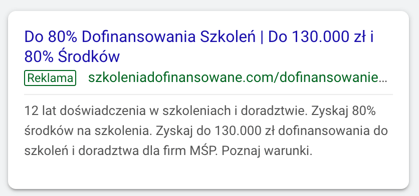 Search Ads najskuteczniejsza reklama tekstowa w kampanii