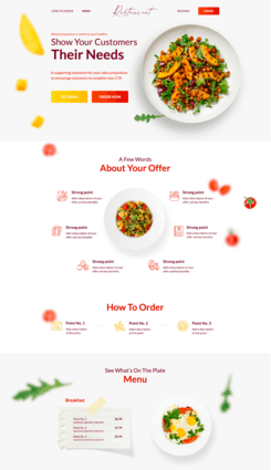 Landing page templates