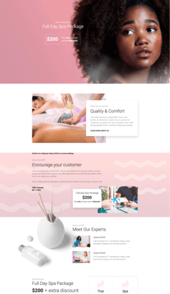 Landing page builder