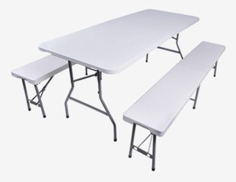 zestaw mebli plastikowych 2+1