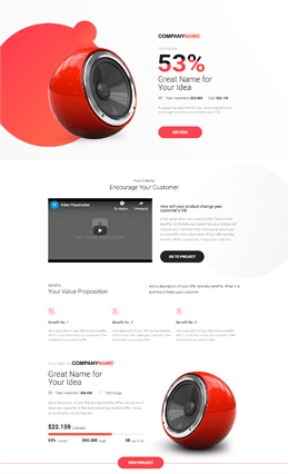 Landing page builder