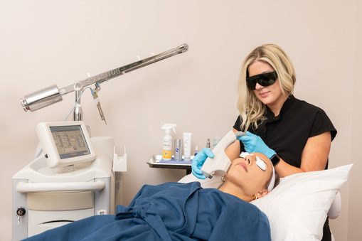laser treatment procedure