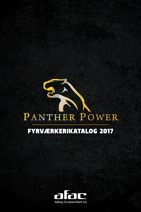 AFAC Panther Fyrværkerikatalog 2017